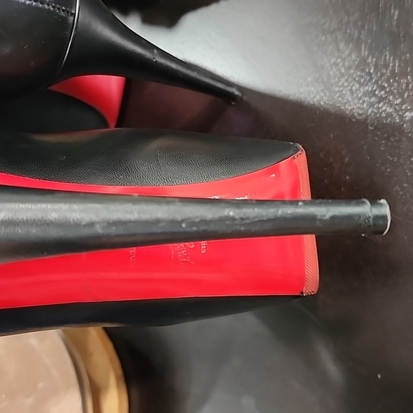 37 Christian Louboutin daffodil 160mm black leather pump - Picture 11 of 13